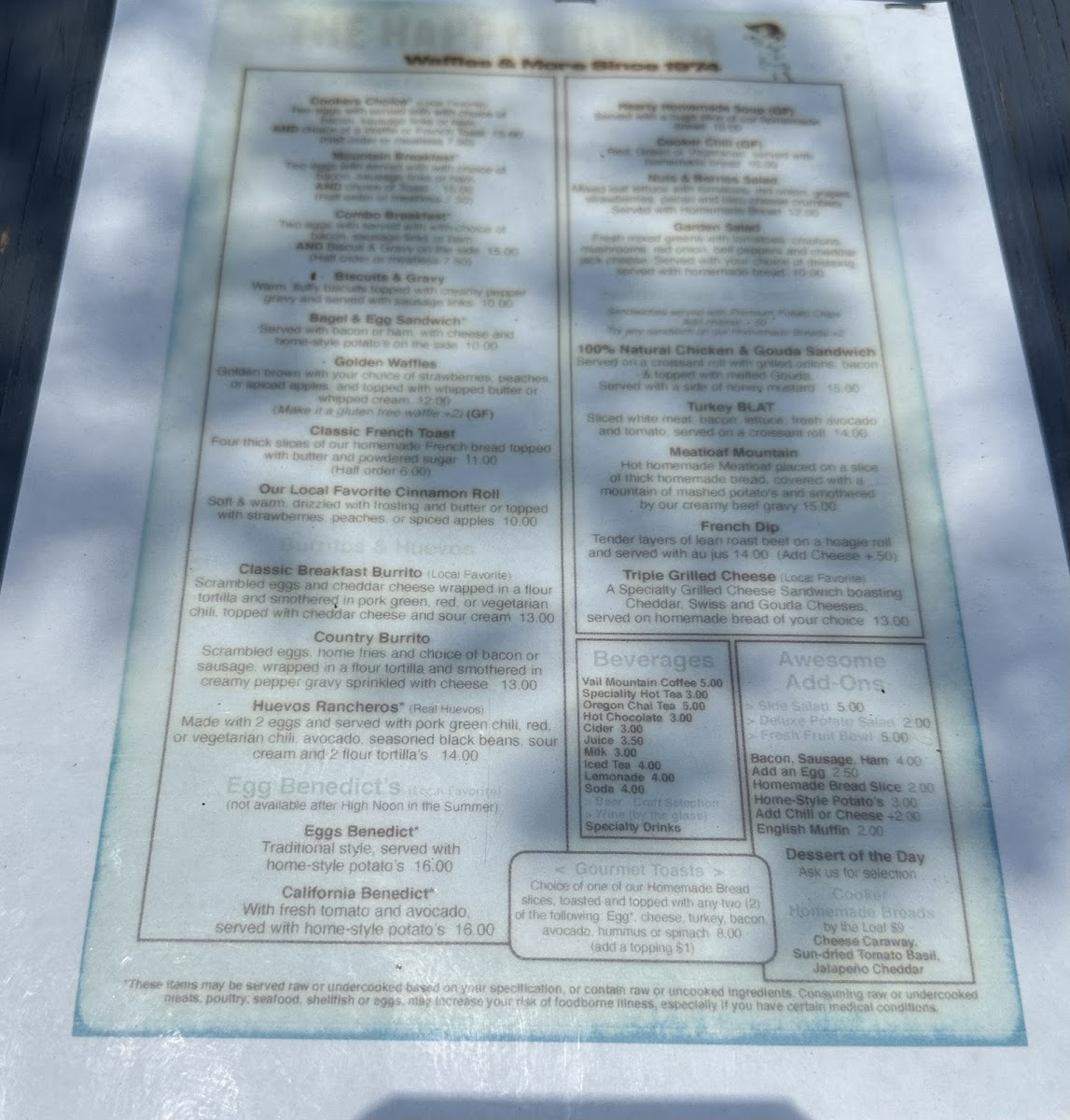 Menu Historic Happy Cooker Restaurant-8