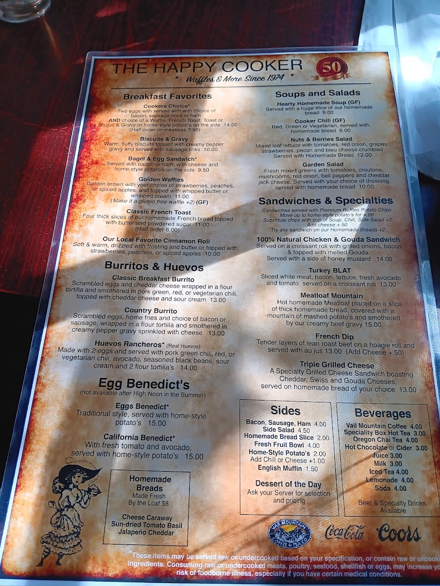 Menu Historic Happy Cooker Restaurant-9